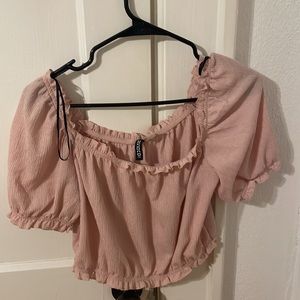 EUC Divided Crop top Off Shoulder